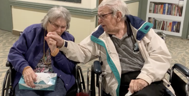 Couple reunites after months apart due to COVID-19 1