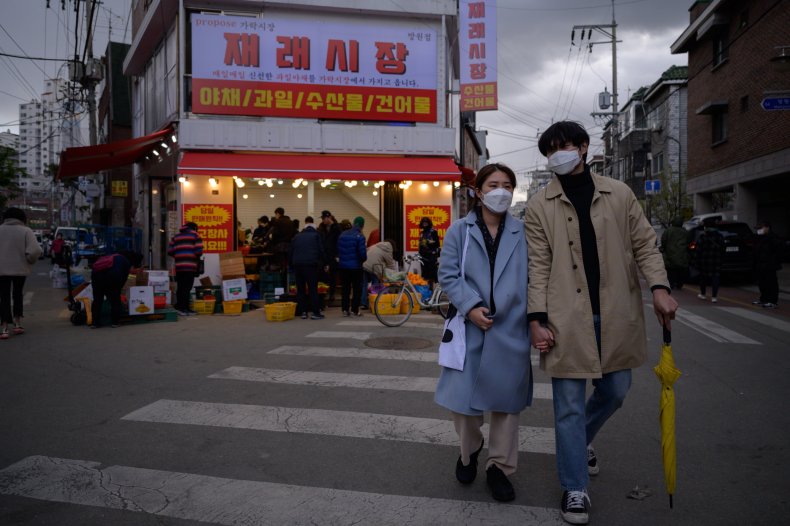 South Korea, Hailed for Pandemic Response, Backtracks on
Reopening After COVID-19 Cases Jump 1