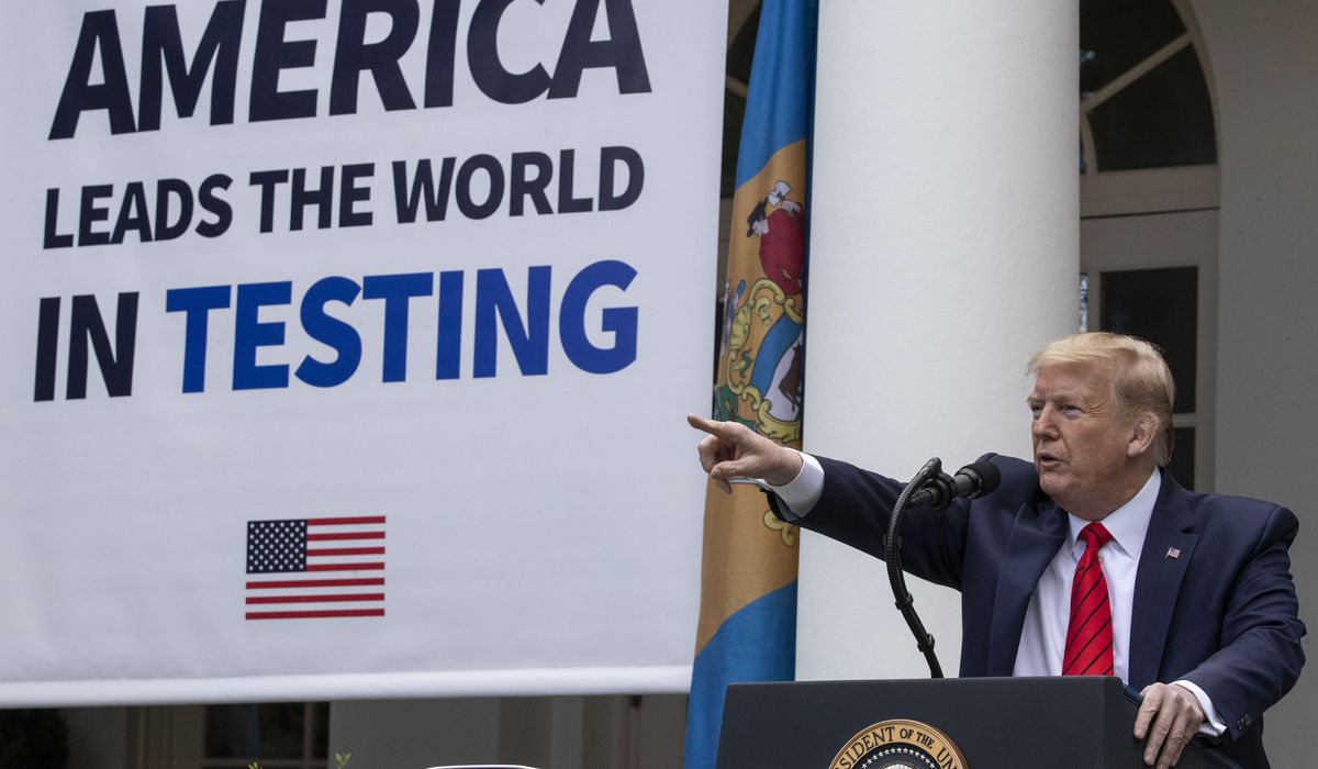 Trump vows coronavirus testing blitz to meet demands for
supplies 1