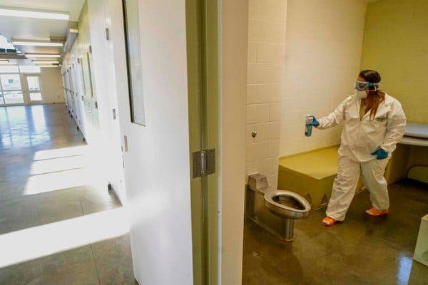 Coronavirus Cases Rise Sharply in Prisons Even as They
Plateau Nationwide 1