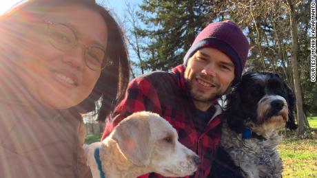 Some families have been kept apart by coronavirus. These
families are still waiting to meet 1