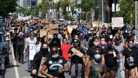 CDC director says protesters should be tested for
coronavirus and cautions coughing caused by tear gas may help it
spread 1 CDC director says protesters should be tested for
coronavirus and cautions coughing caused by tear gas may help it
spread 1