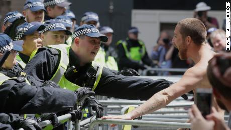 White man rescued by Black Lives Matter protester is former
police officer 1