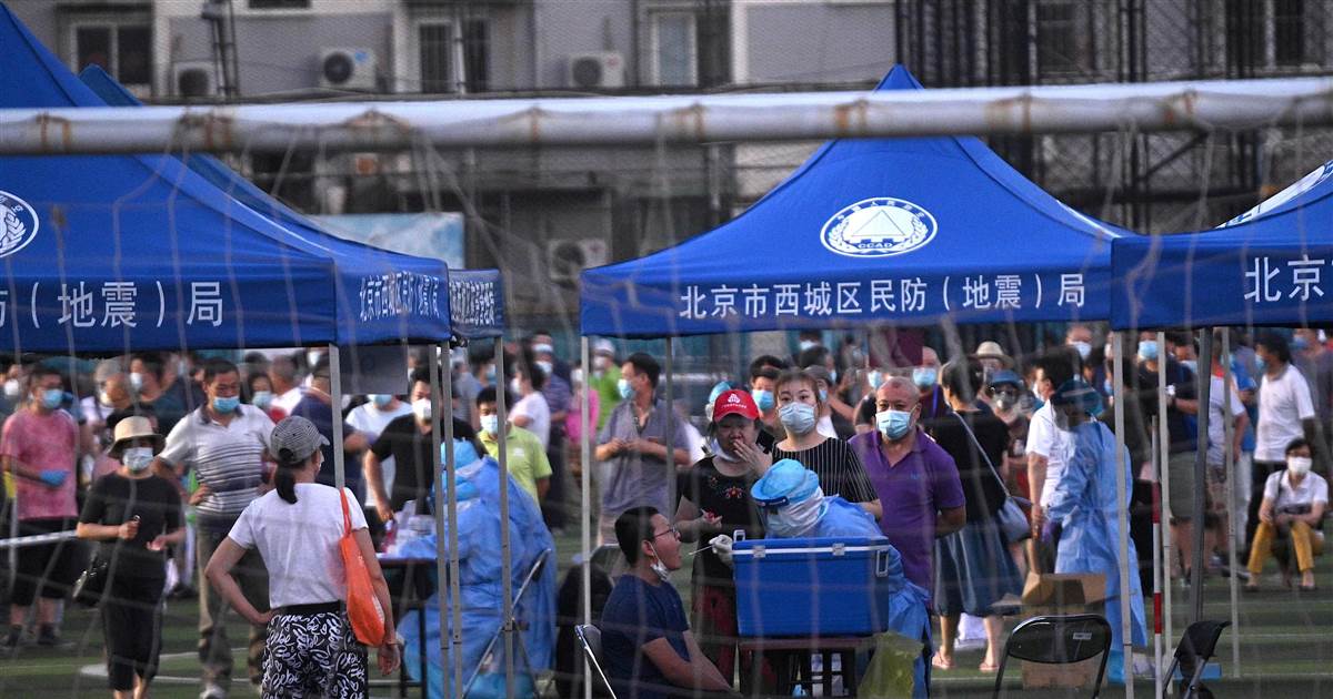 China reports highest coronavirus case rise for two months,
as lockdowns ease globally 1