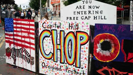 Seattle Police disperse protesters in occupied CHOP area
after emergency order 1
