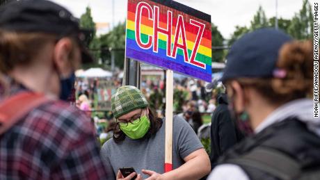 Protesters have occupied part of Seattle's Capitol Hill.
Here's what it's like inside 1