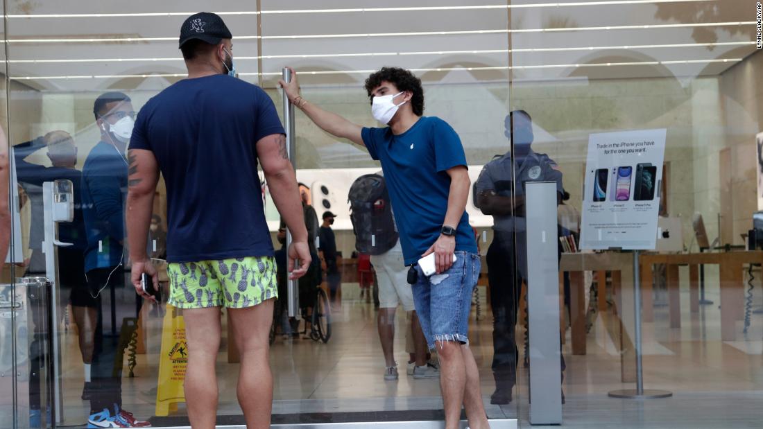 Apple is closing some of the stores it reopened because of a
spike in coronavirus 1