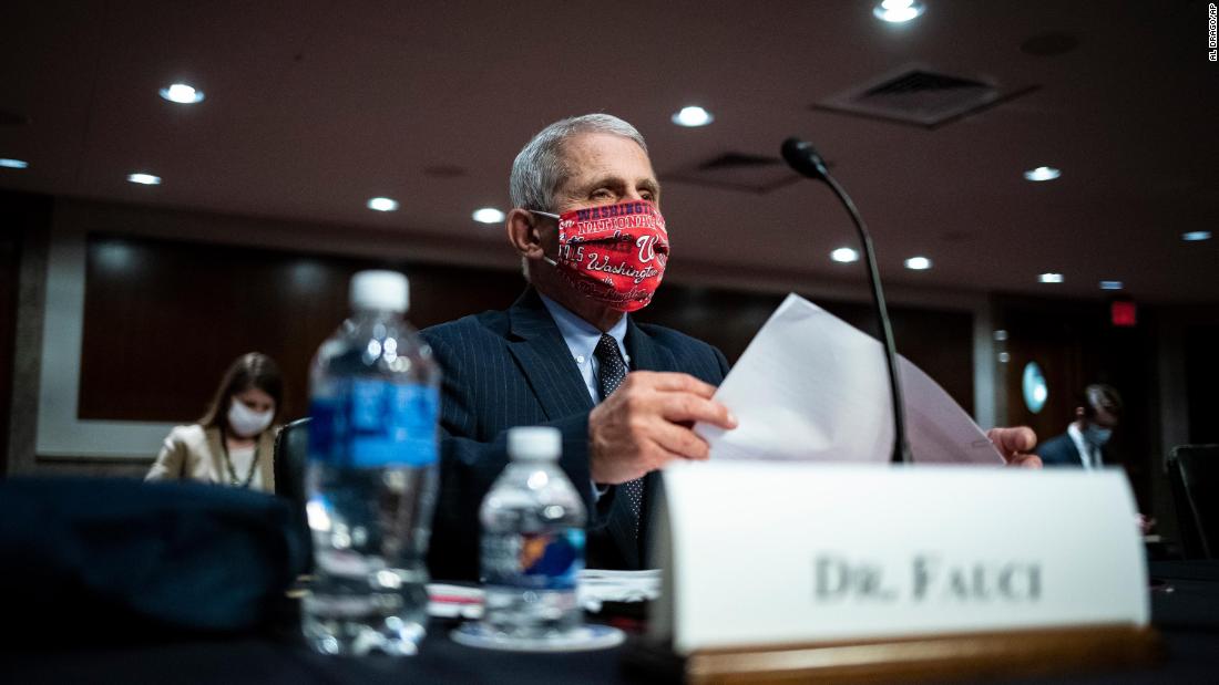 'Masks are extremely important': Fauci and Redfield urge
public to wear face coverings as states struggle to contain
coronavirus 1
