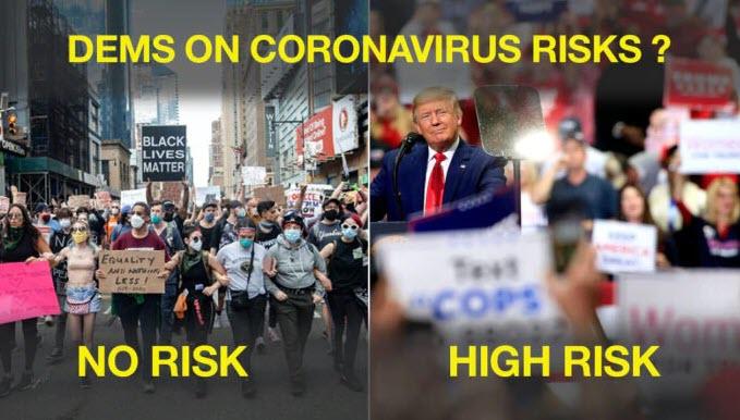 COVID-19 Political Risk - Dems Say 'Yes' To Antifa Protests,
'No' To Trump Rallies 1