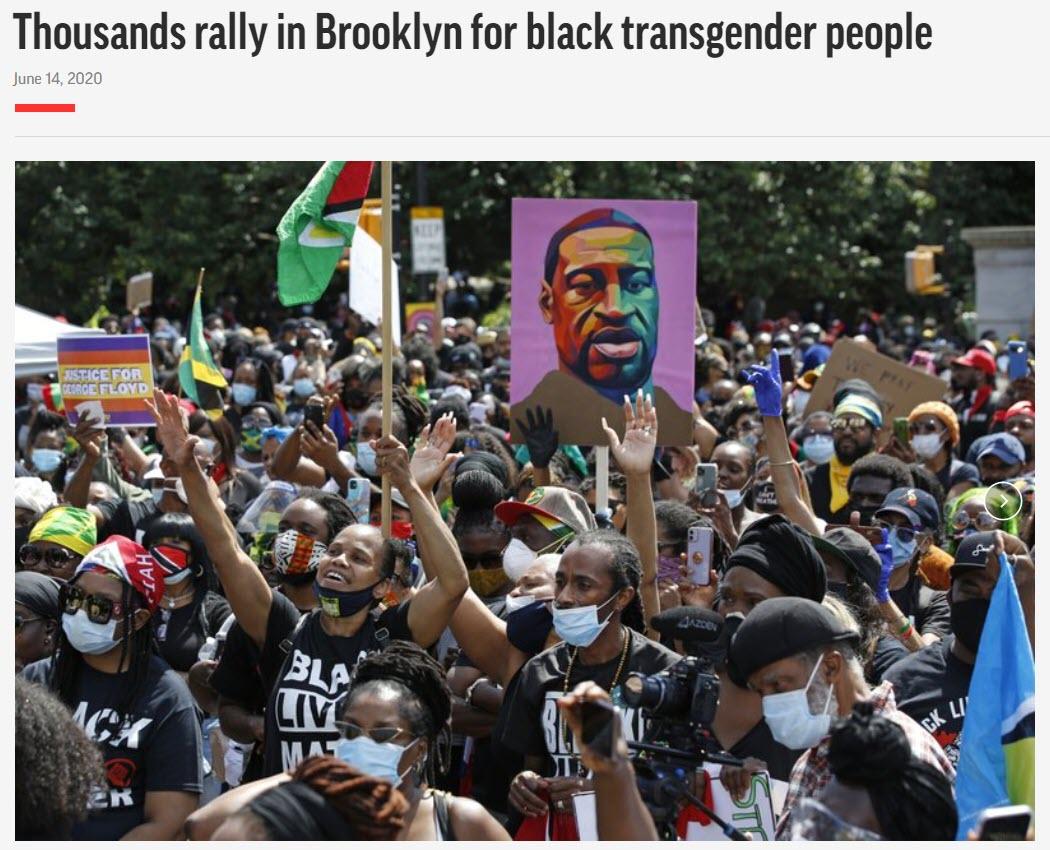 Media Hysterical Over Trump Rally COVID Danger; Ignores
Brooklyn Protests 1