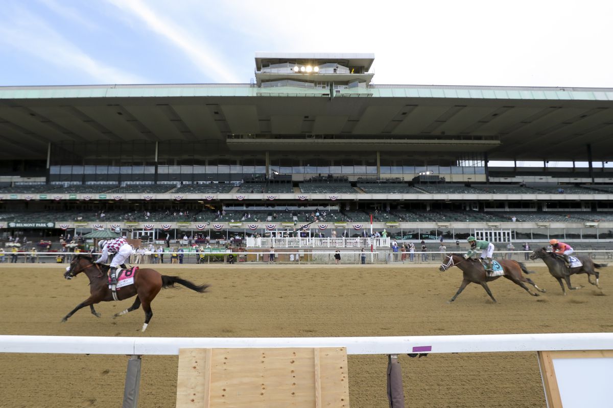 No crowds, no cheering, no betting window lines: Local
favorite Tiz the Law wins the COVID-19 Belmont Stakes before an
empty grandstand 1