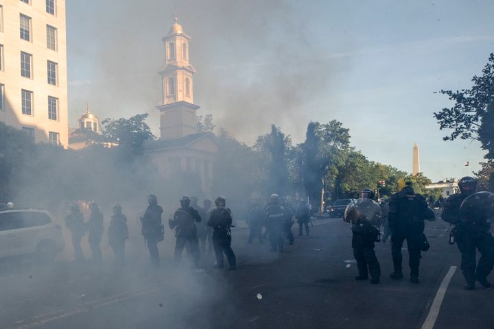 Tear Gas Is Banned In Warfare But Not Against Protesters. A
New Bill Could Change That. 1