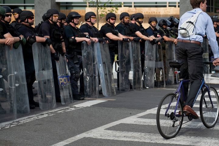 Federal Prison Riot Team That Patrolled D.C. Streets Injured
Colleagues In Training Exercises 1