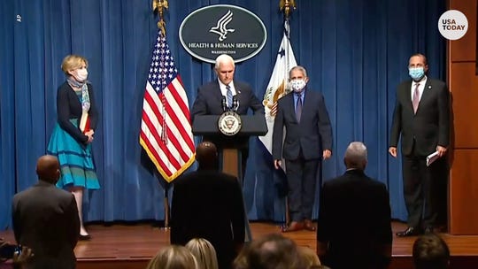 VP Pence doesn't mention wearing masks as a way of stopping
the spread of coronavirus 1