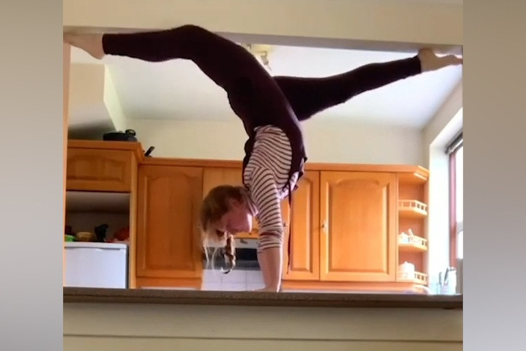 Woman’s ‘human hamster wheel’ workout will make you feel
lazy in quarantine 1
