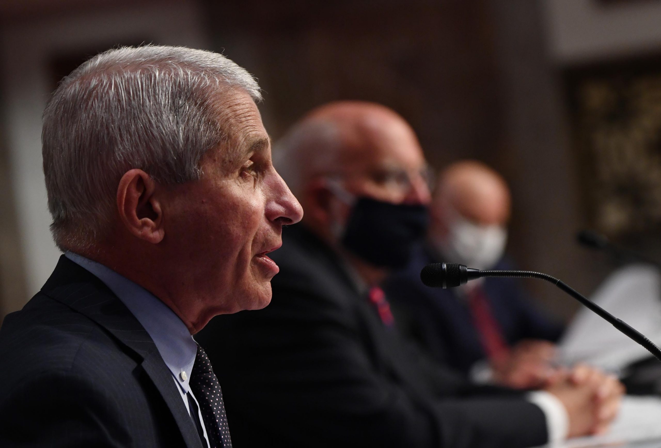 The nation's top infectious disease expert testifies a
Covid-19 vaccine may not be enough as many Americans say they won't
be vaccinated 1