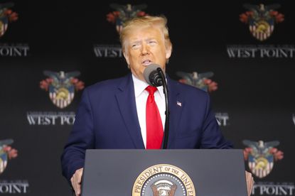 Trump points finger at China for coronavirus outbreak in
middle of West Point commencement address 1 Trump points finger at China for coronavirus outbreak in
middle of West Point commencement address 1