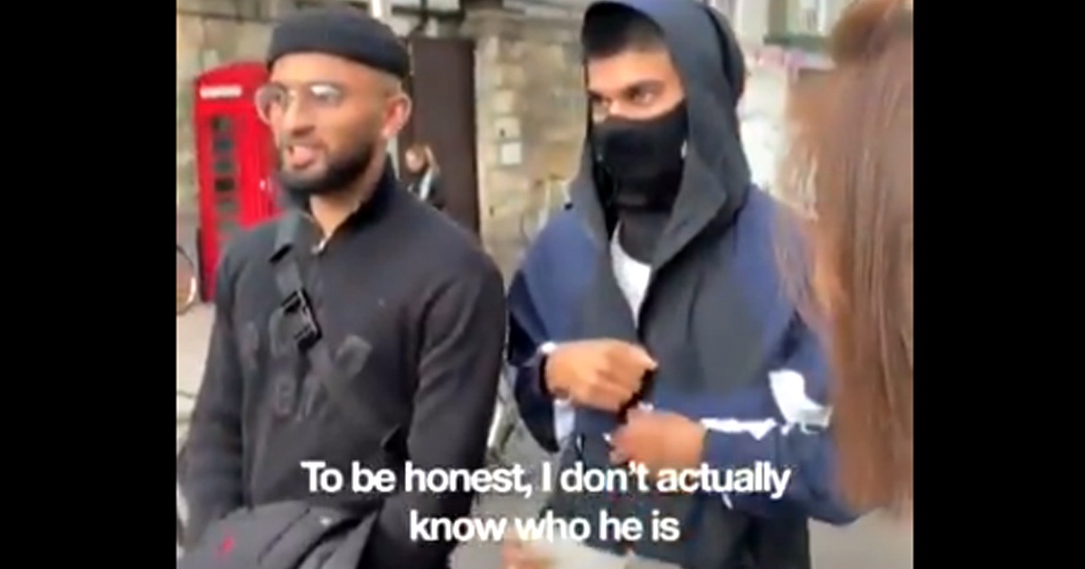 VIDEO: UK #BLM Protester Calls for Removal of Statue of
Person They Don’t Know 1