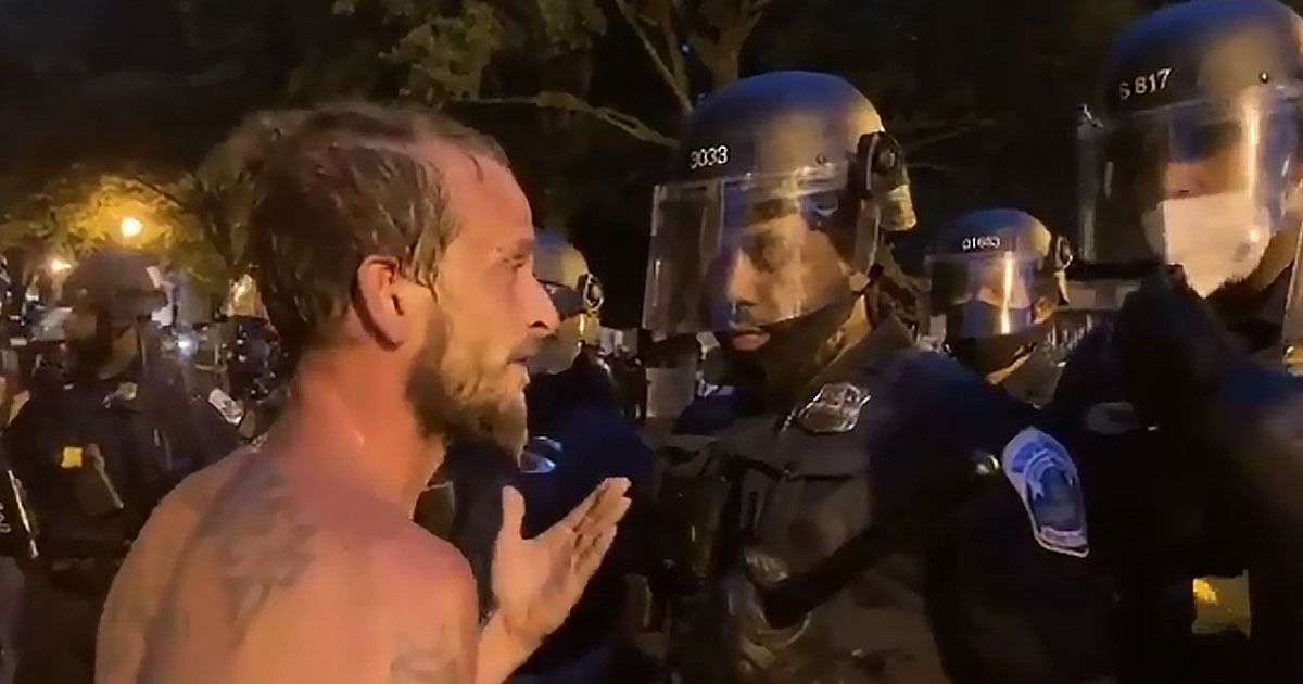 VIDEO: White BLM Protester Calls Black Police Officer N-Word
During DC Protest 1