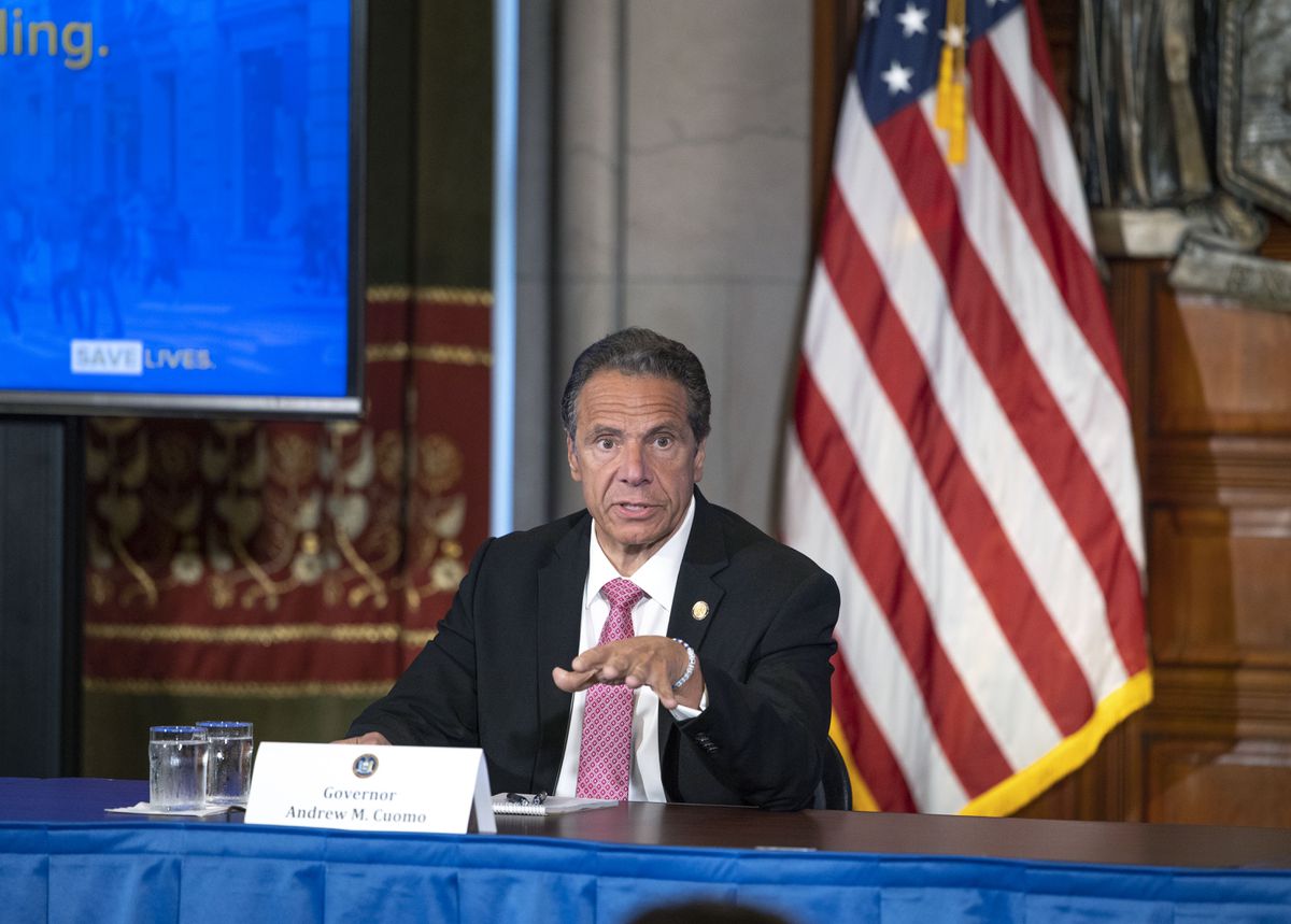 N.Y. judge blocks Cuomo from enforcing COVID-19 restrictions
on religious gatherings 1 N.Y. judge blocks Cuomo from enforcing COVID-19 restrictions
on religious gatherings 1
