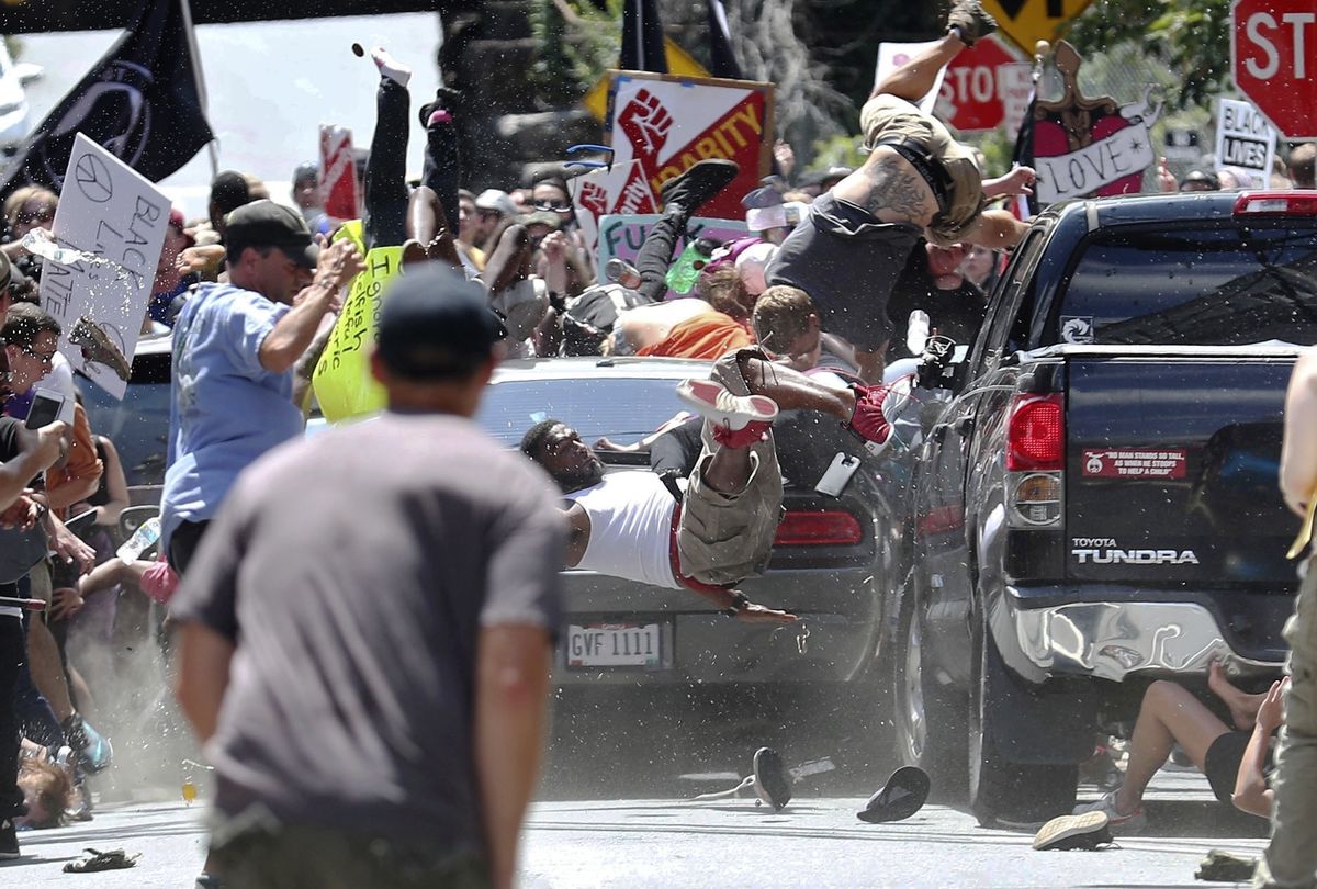 Right-wing extremists are weaponizing cars against
protestors 1 Right-wing extremists are weaponizing cars against
protestors 1