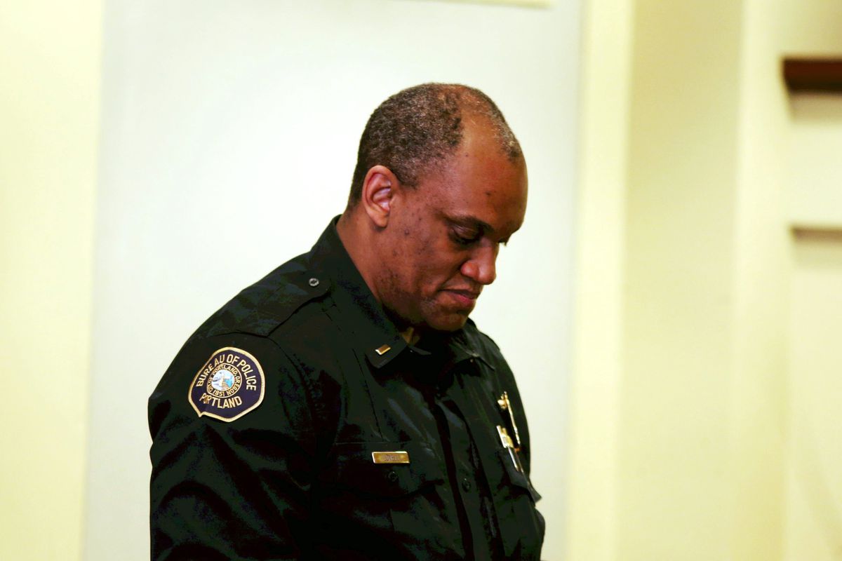 White Portland police chief resigns amid George Floyd
protests, recommends black replacement 1 White Portland police chief resigns amid George Floyd
protests, recommends black replacement 1