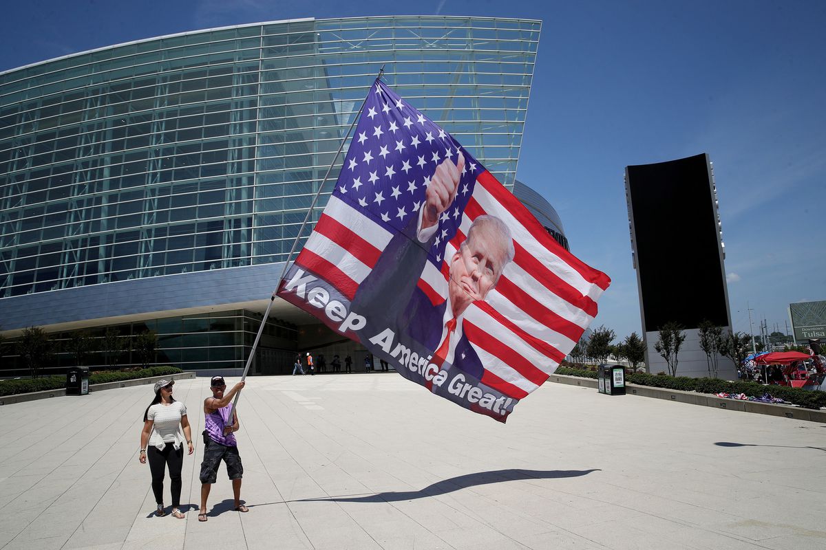 Column: Trump’s Tulsa coronavirus rally: Deep-fried
hydroxychloroquine, a ‘Joyous Festival of Narcissism, Anger and
Disease’ 1 Column: Trump’s Tulsa coronavirus rally: Deep-fried
hydroxychloroquine, a ‘Joyous Festival of Narcissism, Anger and
Disease’ 1