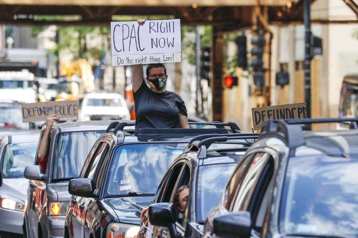 Car caravan protest 1 Car caravan protest 1