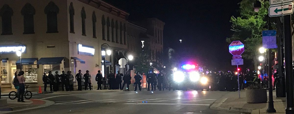 Aurora man charged with throwing explosive at police vehicle
during George Floyd protest in Naperville 1 Aurora man charged with throwing explosive at police vehicle
during George Floyd protest in Naperville 1