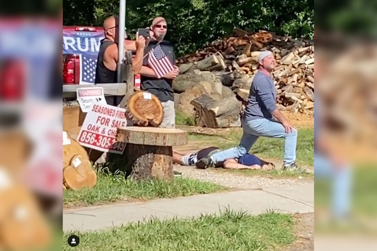 New Jersey prepares to oust officer seen mocking death of
George Floyd 1