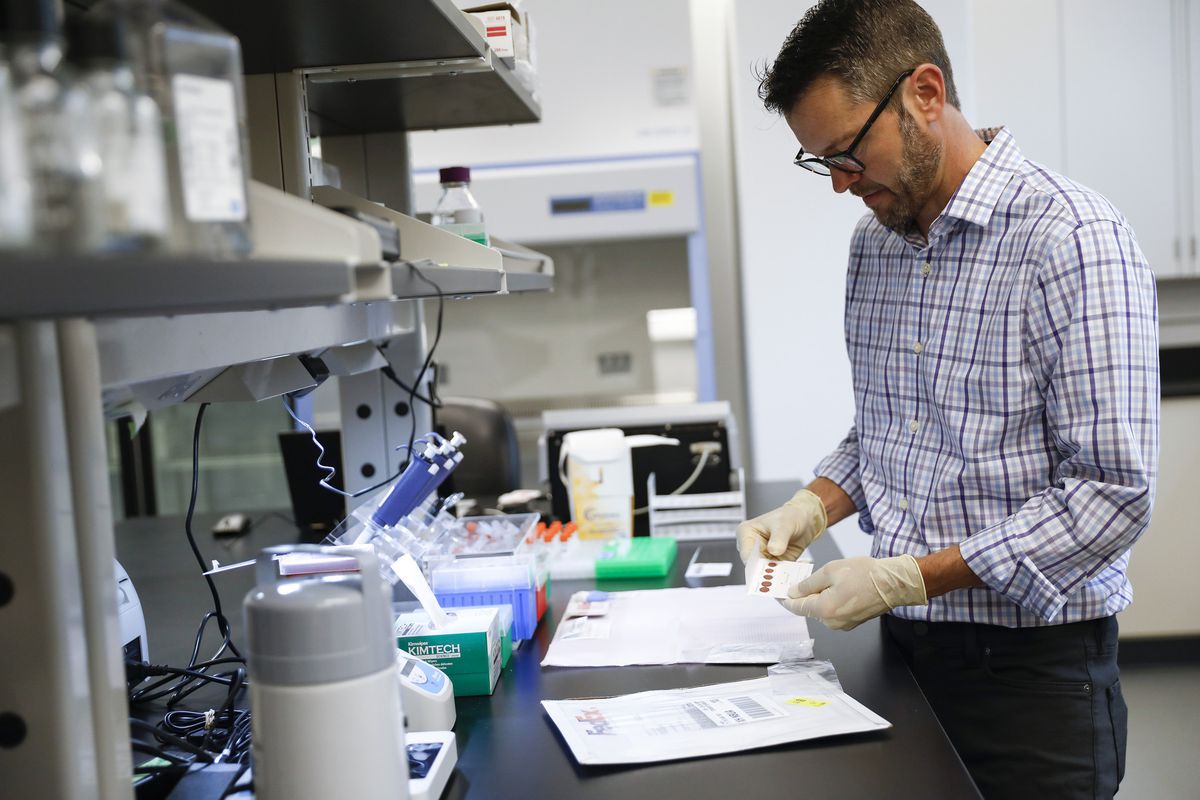 Why does one Chicago ZIP code have more COVID-19 cases than
the next? Finger-prick blood tests may help find an answer. 1 Why does one Chicago ZIP code have more COVID-19 cases than
the next? Finger-prick blood tests may help find an answer. 1