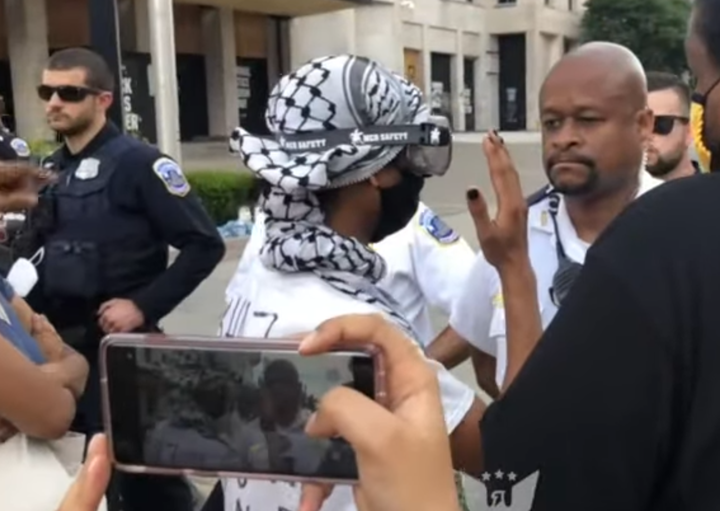 Watch BLM Protesters Insult And Attack Black Cops 1