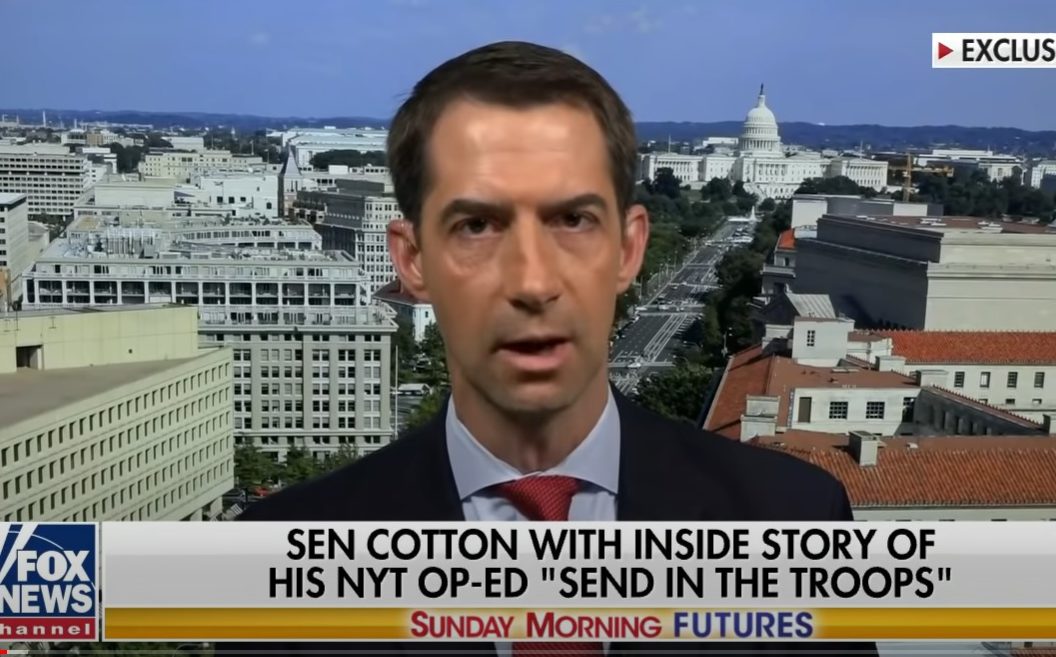 Twitter Tried To Ban Tom Cotton For Demanding Rule Of Law
During Riots 1