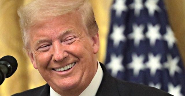 Donald Trump Cheers on 'Super V Plus' Economic Comeback
After Coronavirus Shutdowns 1