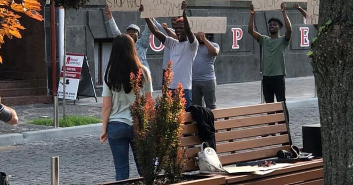 UKRAINE: African Students Host BLM Protest, Council Minister
Asks for Names to Deport Them 1