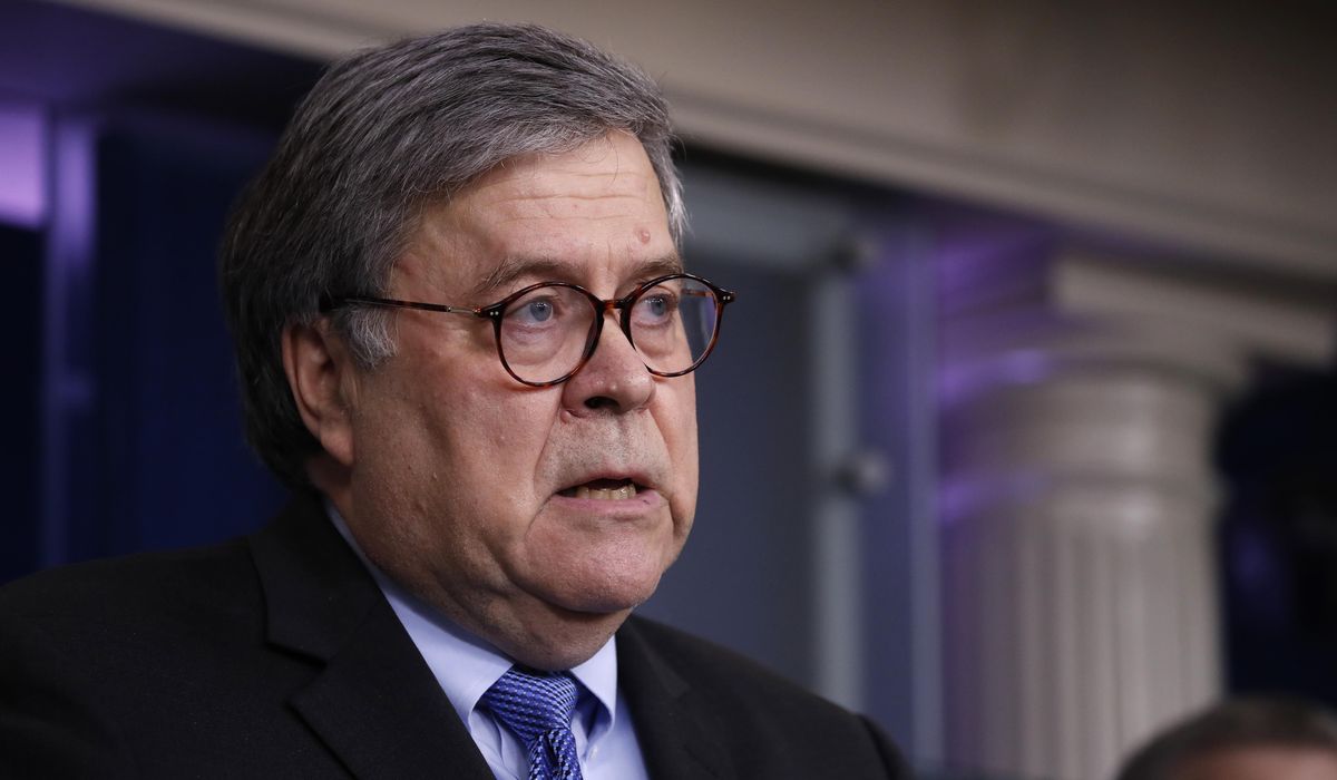 Barr pokes hole in Trump's claim he was merely inspecting
White House bunker during Floyd protest 1