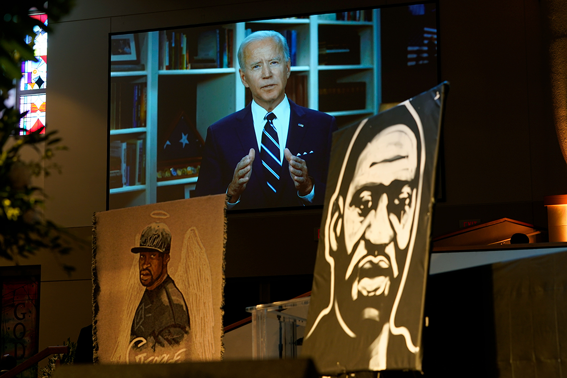 As protests rage, more Democrats want Biden to pick woman of
color as VP 1
