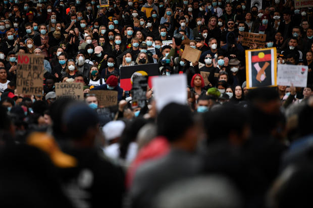 Australian PM wants protesters charged, claims country had
no slavery 1