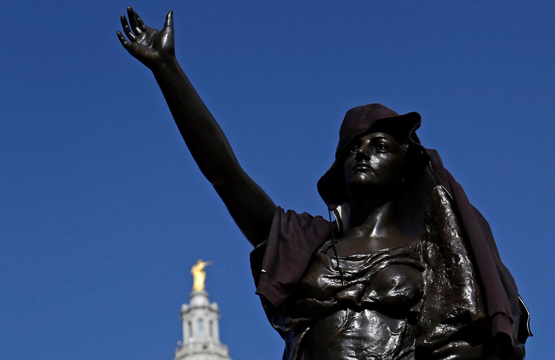 Enraged Madison Protesters Assault State Senator, Tear Down
Statue of Abolitionist 1