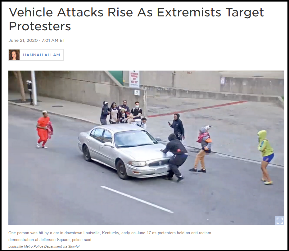 NPR Busted Framing Self-Defense Getaway From Gun-Toting
'Protesters' As Right-Wing Extremist Attack 1