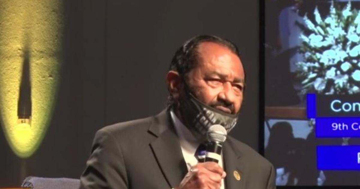 Congressman Al Green speaks at George Floyd's
funeral 1