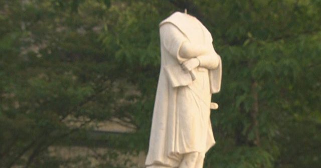 Protesters Destroy Christopher Columbus Statues in Virginia,
Massachusetts 1