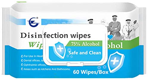 Cleaning Wipes, Hand Wet Refreshing Wipes(1 Pack, 60 Counts), All-Purpose Clean Wipe for Adults Family, Travel, Bathroom, Kitchen, Skin Cleaning Care
