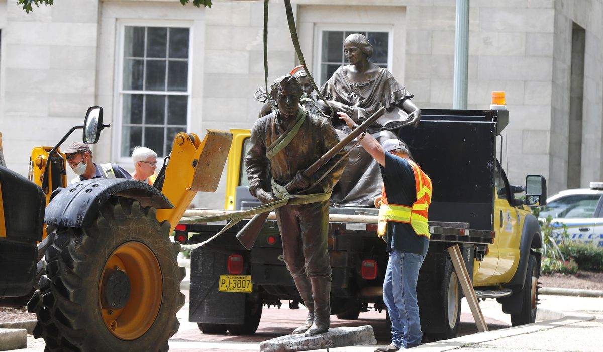 Statues toppled throughout US in protests against
racism 1