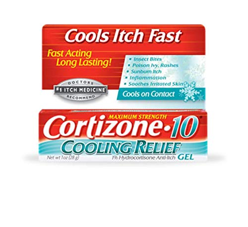 Cortizone-10 Cooling Relief Anti-Itch Gel 1 oz (Pack of 2)