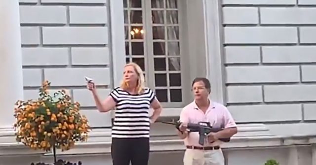 MO Couple Who Brandished Guns in Front of Protesters Now
Being Investigated 1