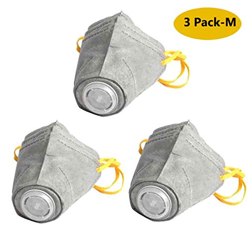 Dog Mouth Mask,PM2.5 Filter Protective Mask Soft Cotton Face Mask Respirator Muzzle Mask with Adjustable Strap for Pet, Reusable, Breathable,Dustproof Puppy Mouth Guard Mask Cover - 3 Pack(M)