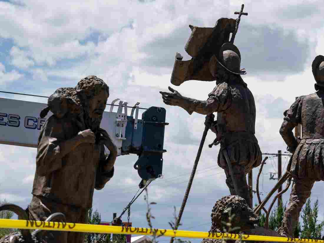 Man Charged Over Shooting At Albuquerque Statue
Protest 1