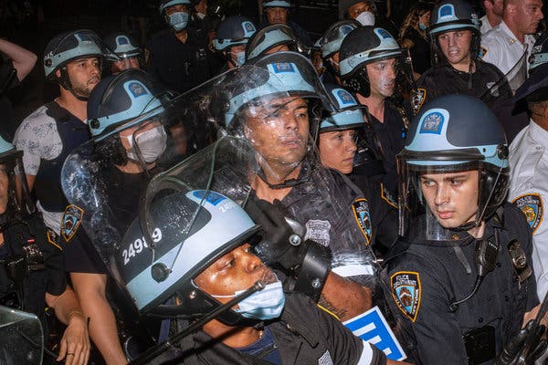Why Are So Many N.Y.P.D. Officers Refusing to Wear Masks at
Protests? 1