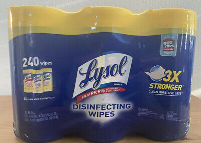 New Sealed Cleaning Wet Wipes, 3x80=240ct